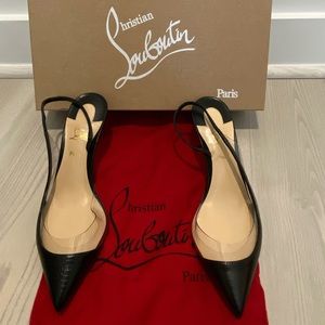 New Louboutin Black Heels